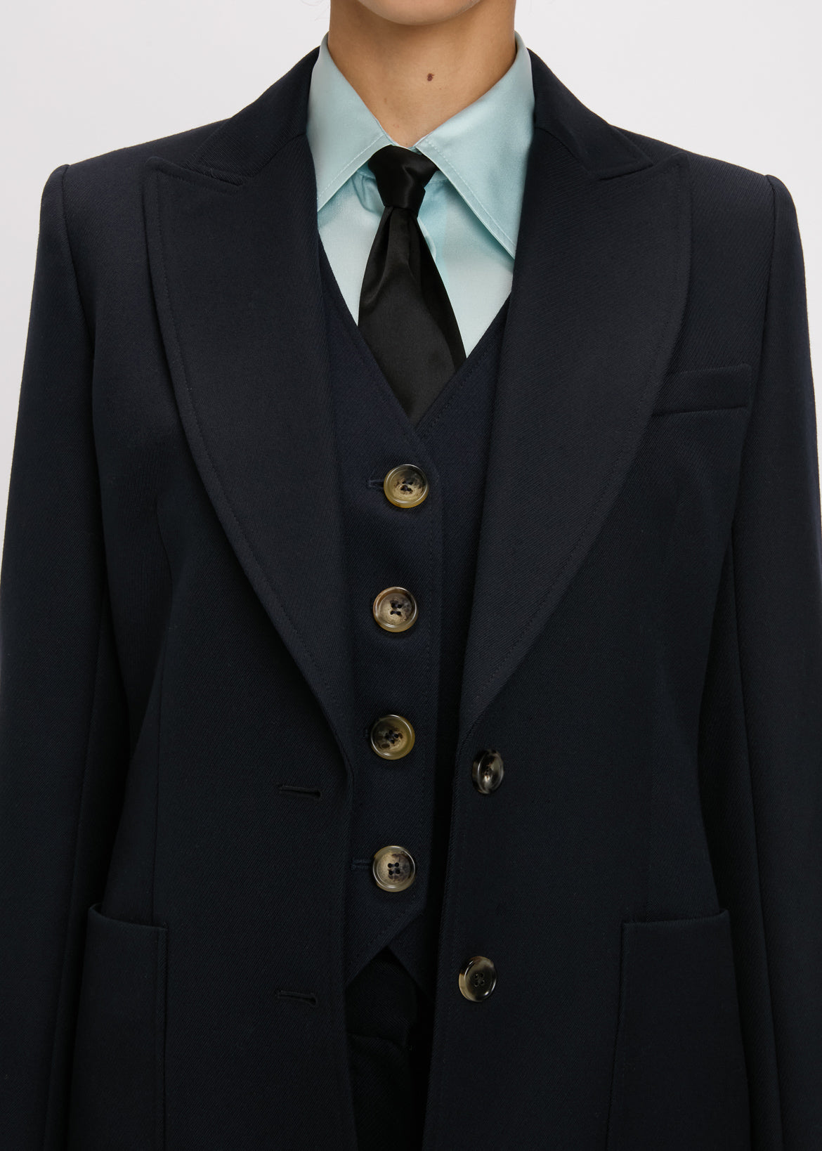 Cavalry Twill Saint James Jacket in Navy | Bella Freud – Bella