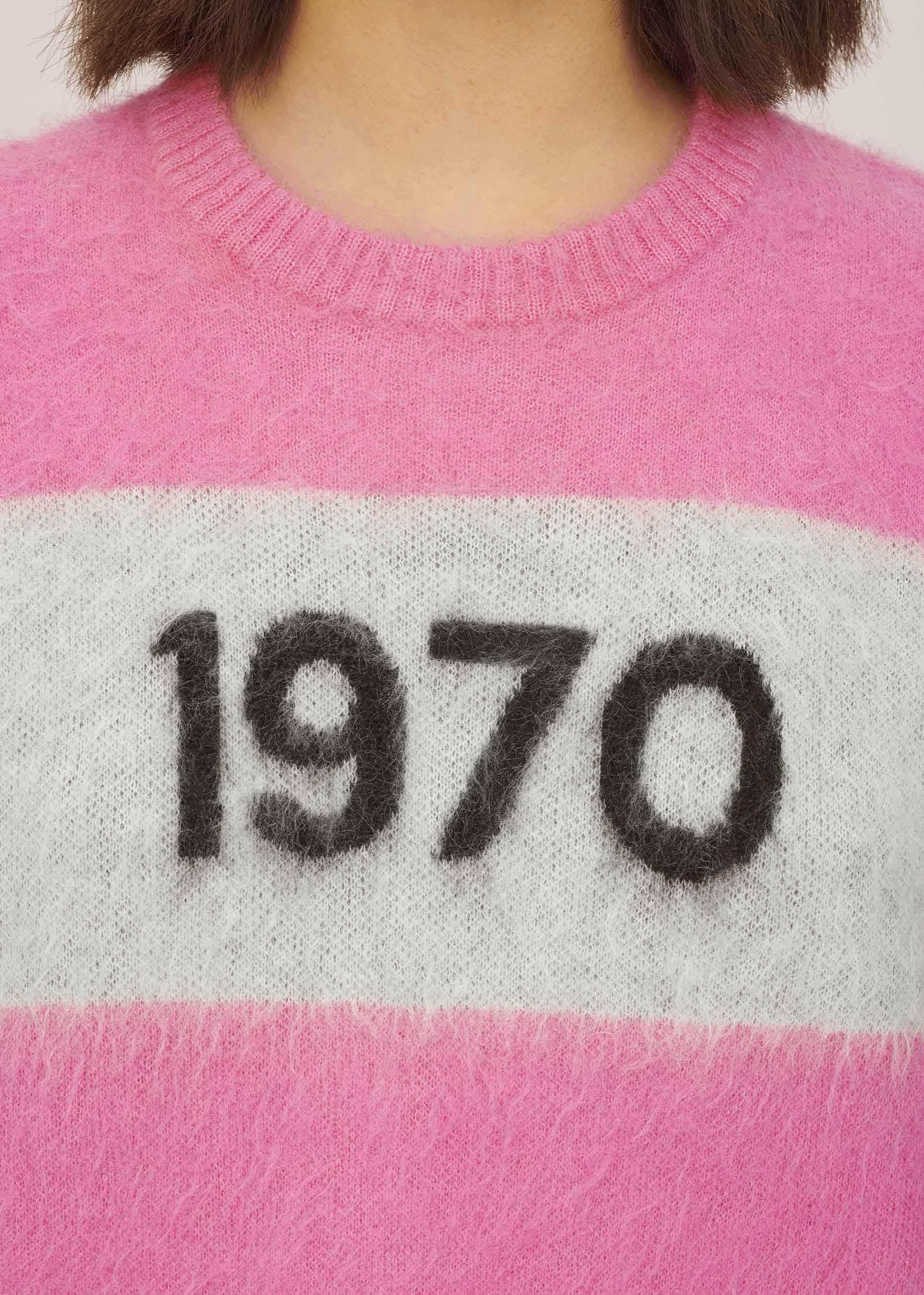 1970 Mohair Jumper in Flamingo Pink Bella Freud – Bella Freud US