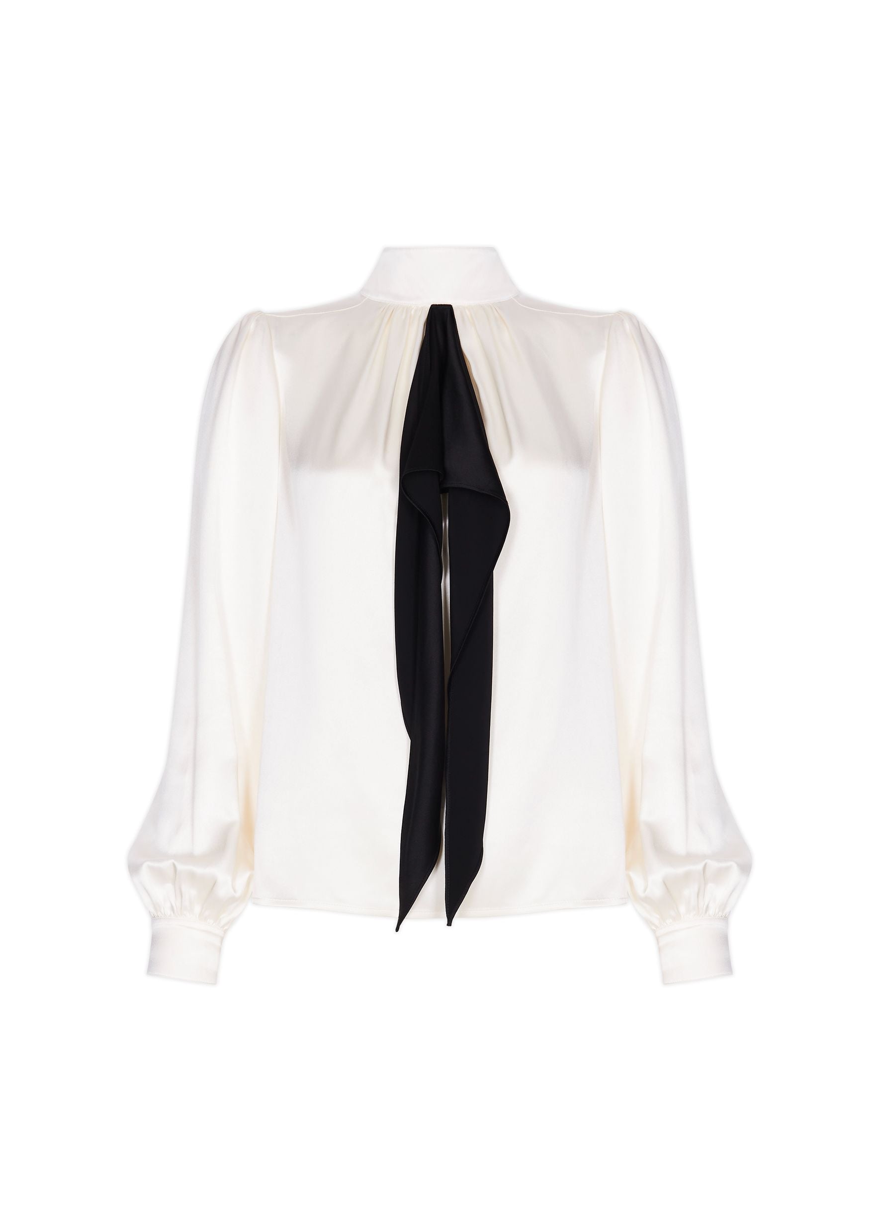 Bella Freud Satin Frill Shirt l Bella Freud – Bella Freud US