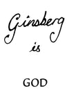 Ginsberg Is God Oversized Jumper