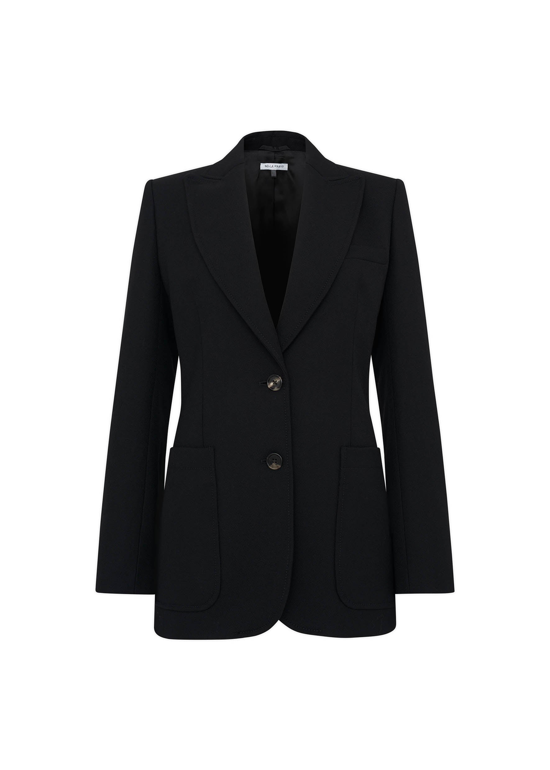 Cavalry Twill Saint James Jacket in Black Bella Freud Bella