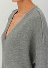 Oversized Lux V-Neck Jumper