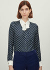 Silk Polka Dot Minnelli Shirt