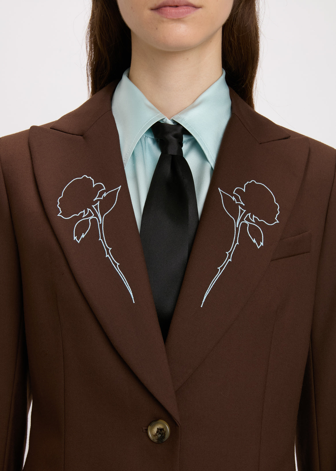 Gram Parsons Jacket Embroidered Lapel