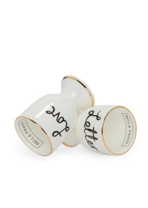 Love Letter Egg Cup Set