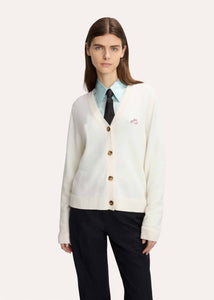 Lucian Dog Embroidered Merino Cardigan