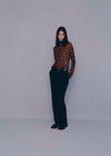 Leopard Roll Neck Jumper