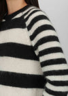 Cropped Stripey Mohair Jumper
