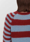 Cropped Stripey Mohair Jumper