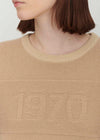 Embossed 1970 Oversized Jumper