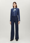 Pinstripe Slim Kim Trousers