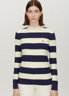 Rugby Stripe Turtle Neck Jumper
