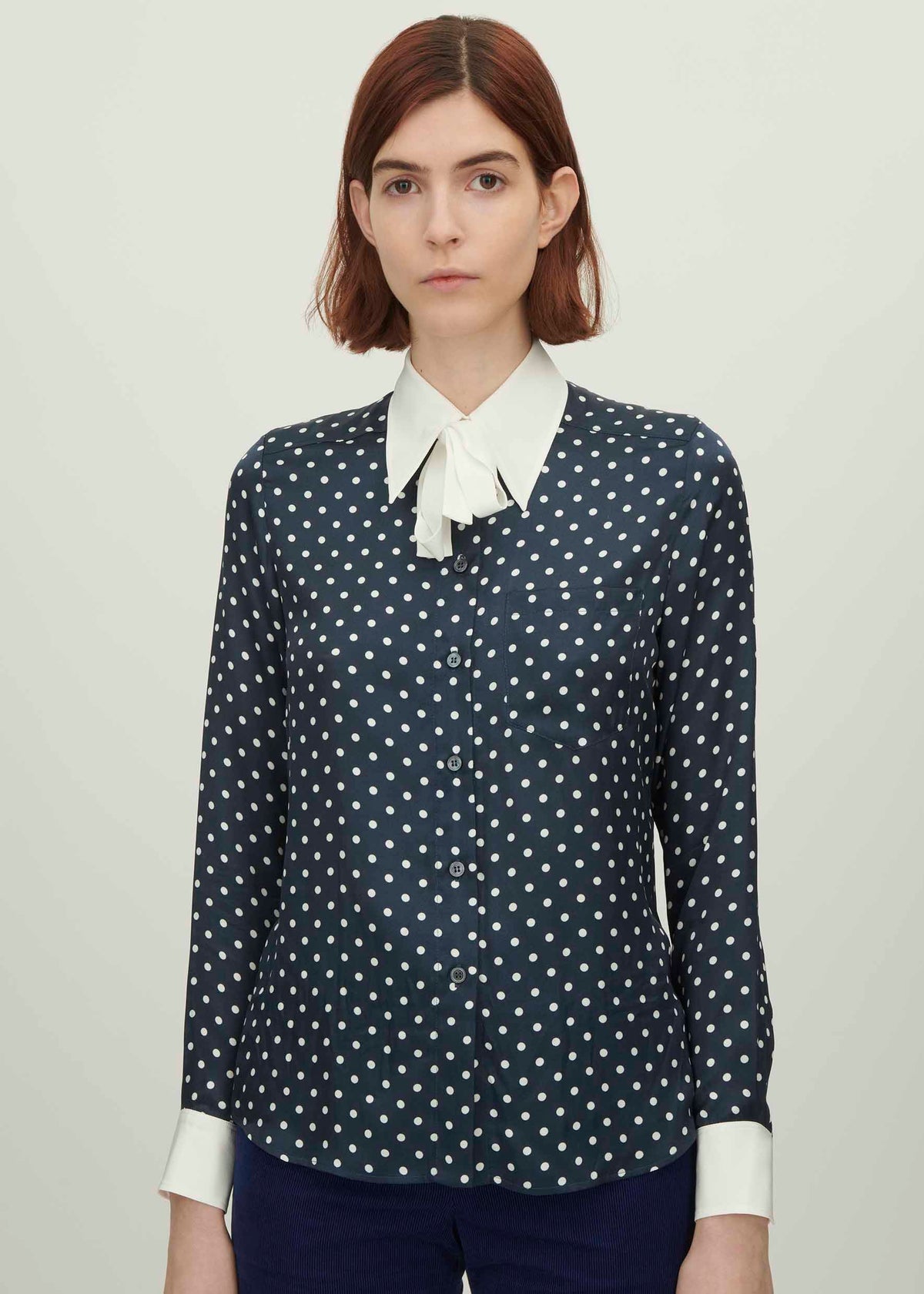 Silk Polka Dot Minnelli Shirt