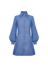 Chambray Mini Shirt Dress