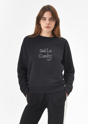 Bella Freud - Mens Dog Embroidery Sweatshirt - Grey