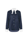 Silk Polka Dot Minnelli Shirt